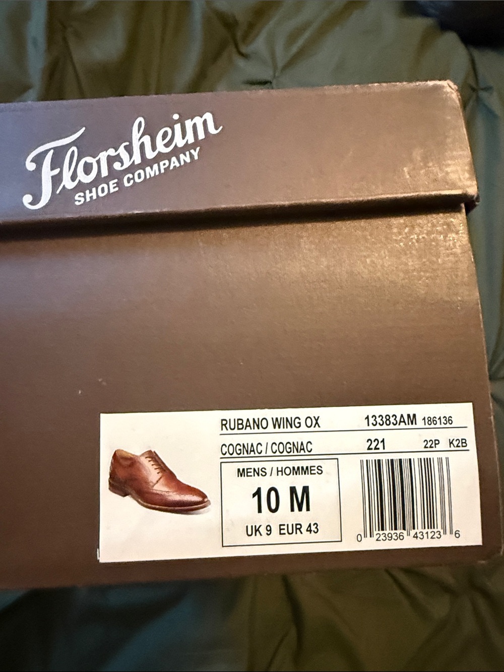 Florsheim Rubano Wing Ox Cognac Leather Dress Oxfords